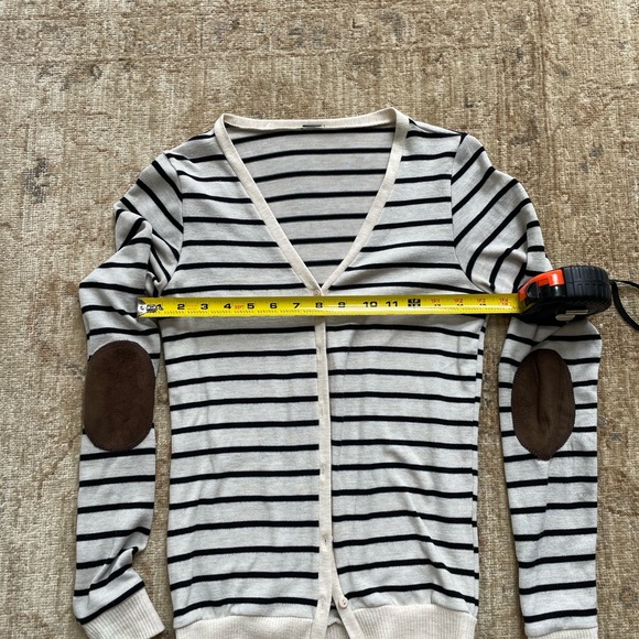 Black striped cardigan, size S - Picture 5 of 6
